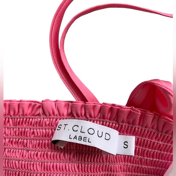 St Cloud Label Lillet Silk Halter Top Sachet Pink Size S - Picture 8 of 10